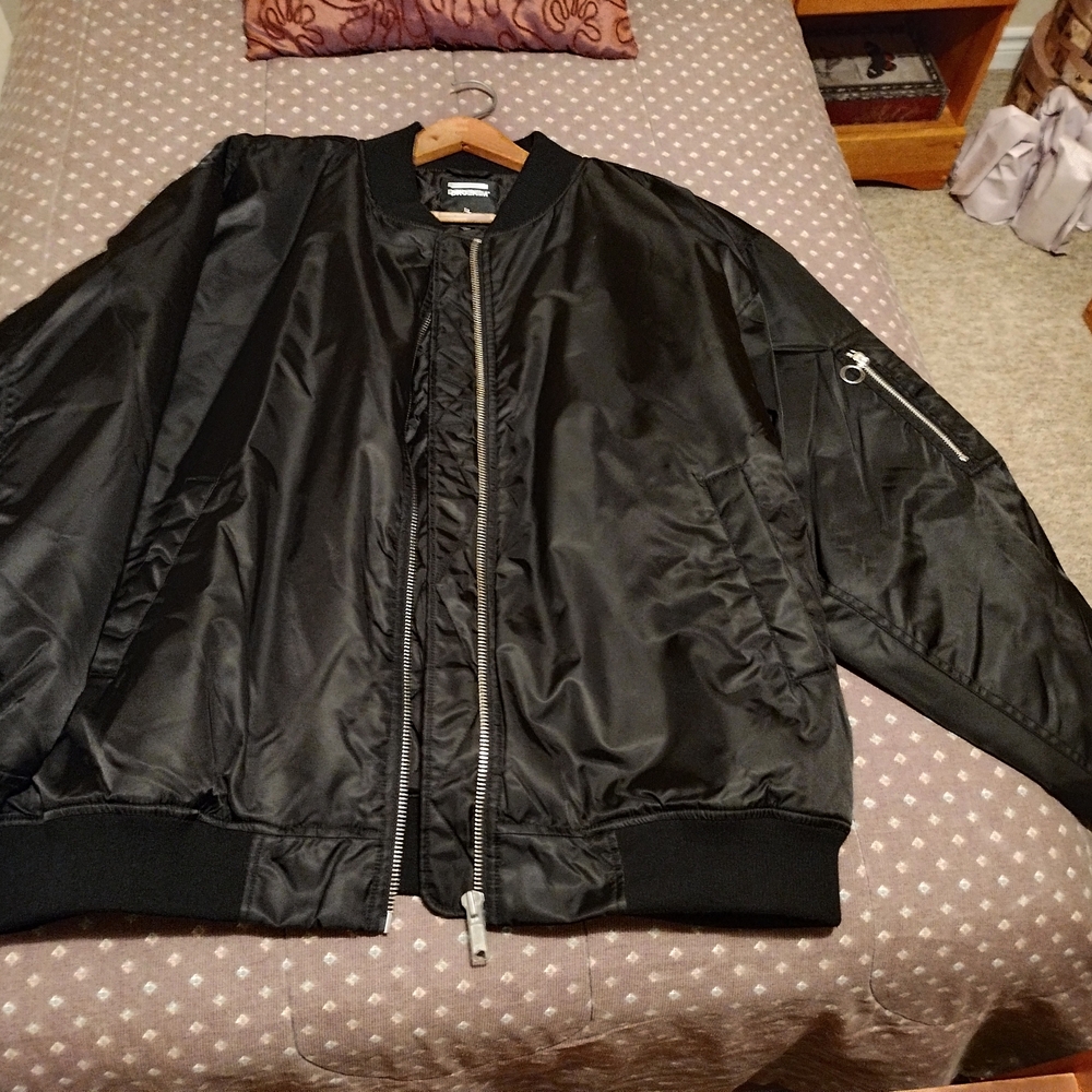 Dr. Denim Classic Black Bomber Jacket